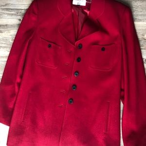Kasper Ladies Beautiful red burgundy Skirt Suit
